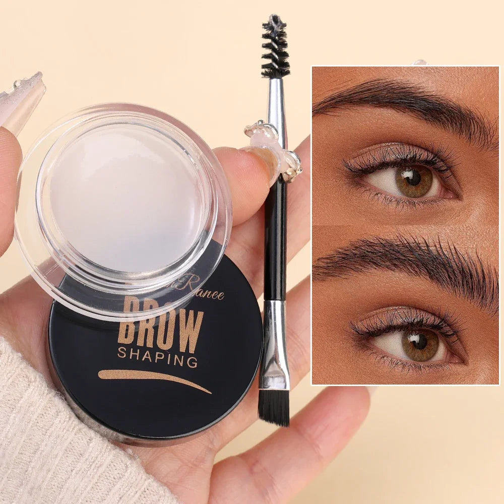 Matte Brown Black Wild Eyebrow Cream 3D Natural Tint Eyebrow Enhancers Gel Wax Waterproof Lasting Eye Makeup Cosmetic Tools.
