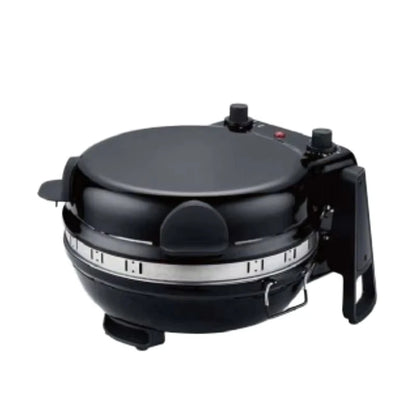 12-Zoll-Mini-Elektro-Pizza- und Grillofen aus Edelstahl mit integrierter Schwenkfunktion, USB-Stromversorgung für den Haushalt