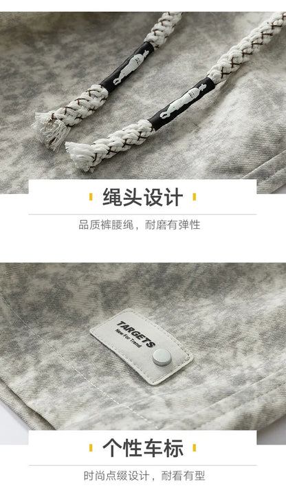 Men's Summer Casual Versatile Fashionable Cool Short-Sleeved Shirt And Shorts Set Trendy Business Casual Outfit.