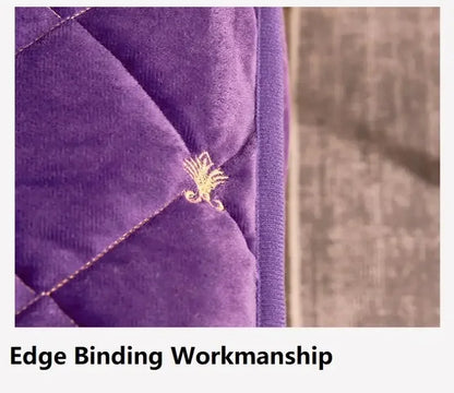 Embroidery Mattress Cover Thicken Soft Velvet Quilted Mattress Protector Cover Customized Fitted Sheet Not Including Pillowcase.