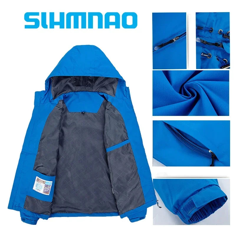 2025 New men's Autumn/Winter Jacket Motorcycle windproof jacket Mountaineering jacket Waterproof fishing raincoat casual coat.