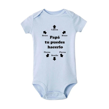 Papa Tu Es Le Meilleur Baby Body Niedlicher Sommer Baby Strampler Body Jungen Mädchen Kleidung Outfits Babykleidung Vatertagsgeschenk