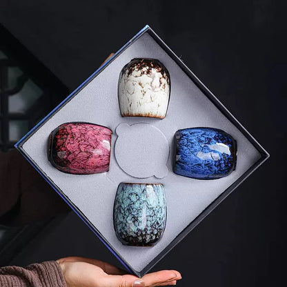 175ML Ceramic Coffee Mugs Teacup Porcelain Expresso Cup Home Creative Tea Cup Set Box Package керамические бокалы.