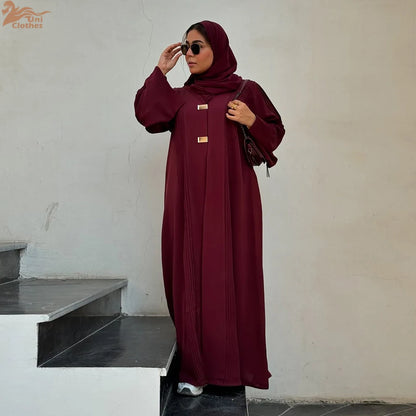 Elegant Dubai Abaya for Women Muslim Dress Ramadan Eid Kebaya Kimono Jalabiya Turkey Kaftan Islam Clothing Caftan Marocain Femme.