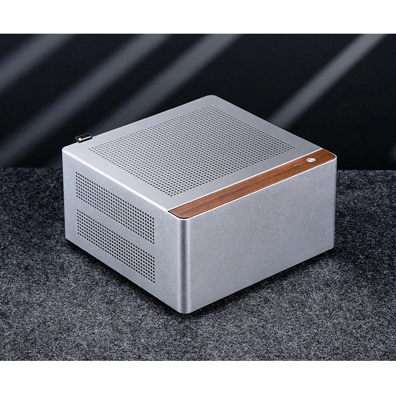 JONSBO N10/NV10 MINI ITX Case Supports 1U FLEX Power Supply Aluminum Alloy Desktop Office Computer Case.