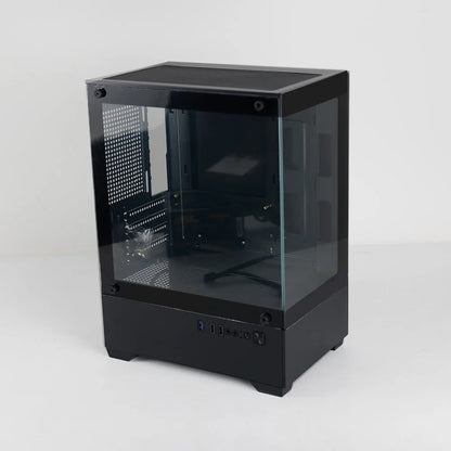 MANMU Tempered Glass Transparent Pc Case Cabinet M-Atx Gaming Rgb Case Desktop Tower Computer Case.