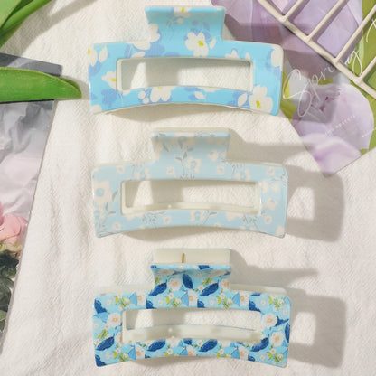 1/3/4/6 Pcs Medium Hair Claw Clips for Women Girls, Pink Strong Hold Matte Square Hair Clips for Thick Thin Hair