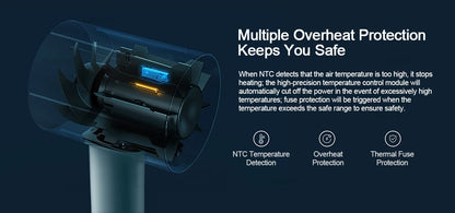 XIAOMI MIJIA H500 Water Ion Hair Dryer,Professional Negative Ionic Blow Hair Dryer,3 Temp & 2 Speed,220V CN Version With Adapter