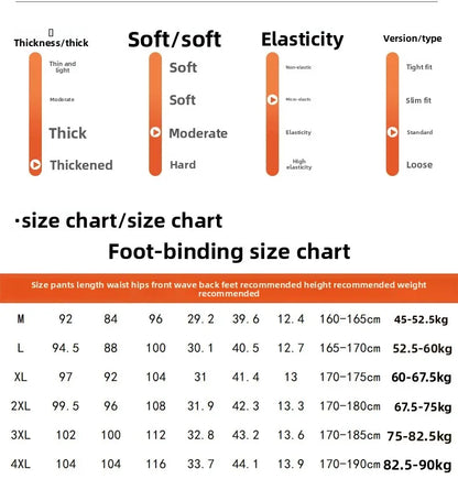 Men's Plus Size Pants Thickened Fleece Lined Thickened Autumn Winter Casual Trousers Loose Warm Outerwear Cold Proof Clothing.