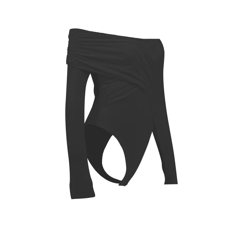 Women Spring Sexy Red Bodysuits Backless Solid Corset Slim Fashion Crossed Bodysuits Long Sleeves Casual Female Knitted Rompers.