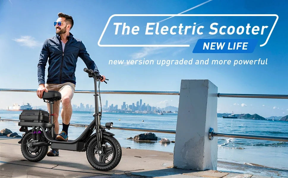 TOOFLY GQ8 Adult Electric Scooter 250W 48V15AH Foldable E-scooter  Inch Vacuum Tires City Commuter Electric Scooter.