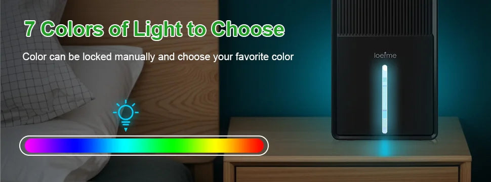 LOEFME 3000ml Electric Dehumidifier Large Air Dryer Drying Mode Mould Moisture Damp with Timer 800mL/Day for Home Bedroom Office.