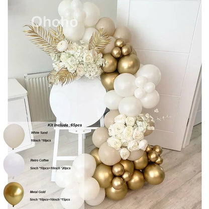 Kaffeebraun Beige Ballon Girlande Bogen Kit Oh Babyparty Dekoration Rustikale Hochzeit Kindergeburtstag Party Taufe Taufe