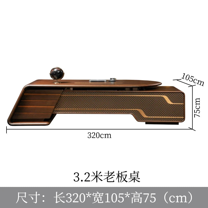 Leichter Luxus-Chef-Tisch, Chef-Schreibtisch, einfache moderne Büromöbel für Stuhlpersonen, speziell geformter kreativer Allgemein