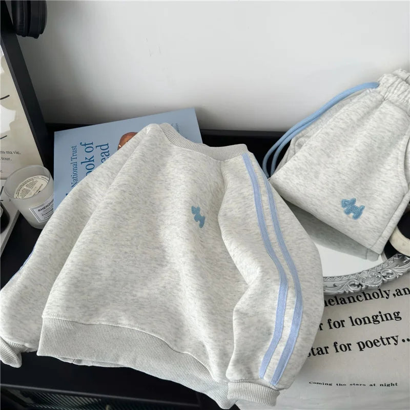 Spring Kids Sweatshirt Sets Children Long Sleeve Clothing Suits Boy Girl Casual Pullover+Pants 2Pcs Autumn Teen Tracksuit Outfit.