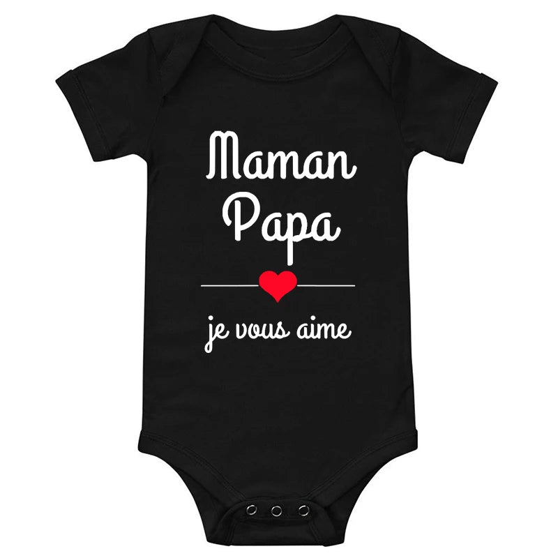 Mama Papa ICH Liebe Sie Baby Bodys Mütter Tag Infant Outfit Vatertag Neue Geboren Jungen Mädchen Kleidung Mütter Tag vatertag Geschenk.
