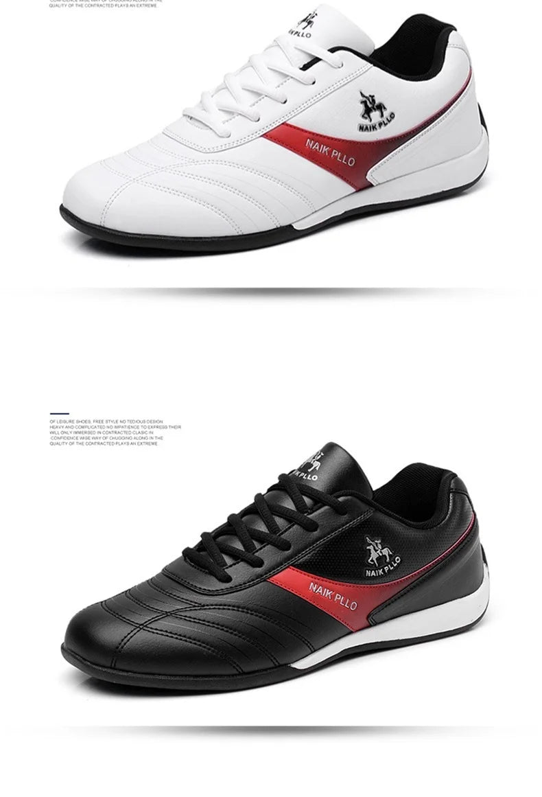 Men Shoes Flat Sports Shoes Lightweight Flat Shoes Simple Fashion Travel Shoes Walking Leather Running Shoes Sneakers.