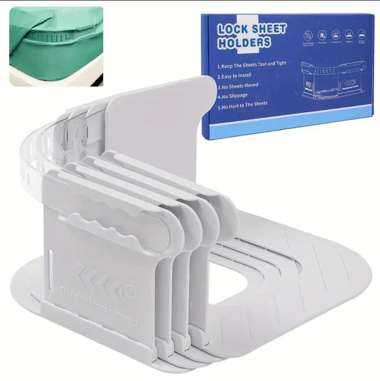 2025 New Invisible Bed Sheet And Bed Cover Detachable Daily Fastener Bed Sheet Clip 4-piece Set To Prevent Displacement Artifact.