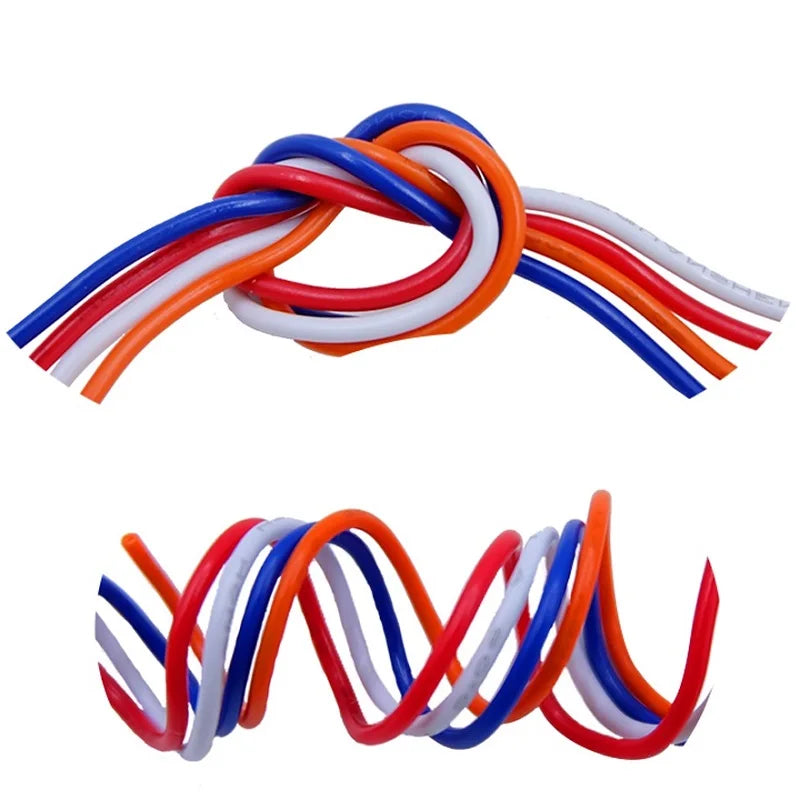 5M/50M Single Core Wire UL1007 PVC Tinned Copper Line 14/16/18/20/22/24/26 AWG Solid Cord LED Line DIY Equipment Electric Cable.