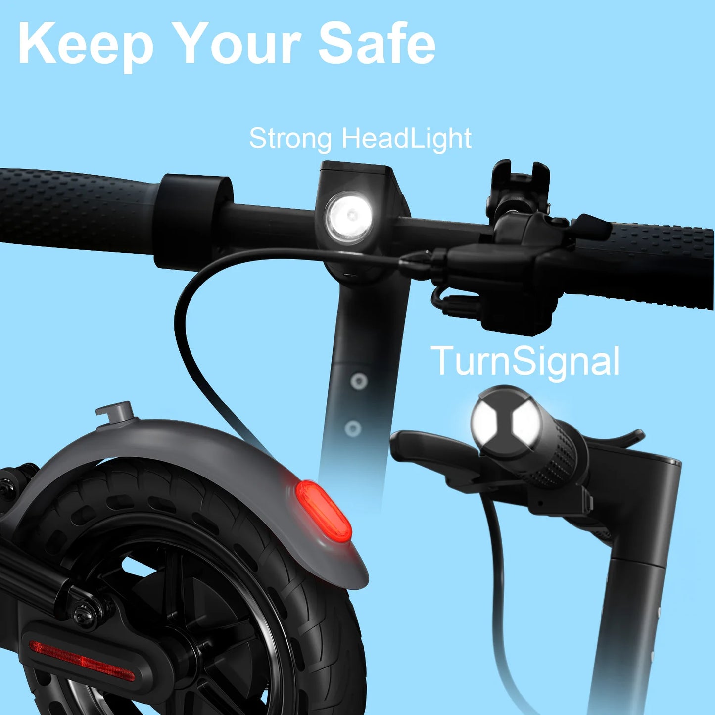 JUICEASE AP07 Electric Scooter 35KM Range 8.5Inch Escooter 350W/600W Power 31KM/H APP Scooter Electric Dual Damping Turn Signal.