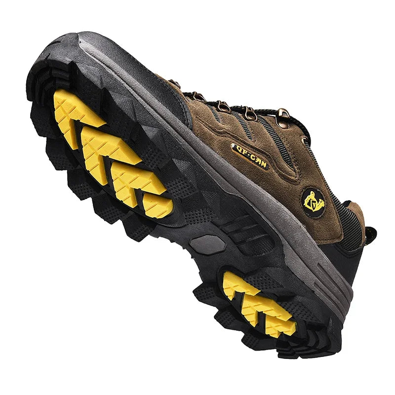 Winter Male Leather Casual Shoes Outdoor Summer Men Non Slip Lace Up Trekking Sneakers Winter Warm Cowboy Hiking Footwear Adult.