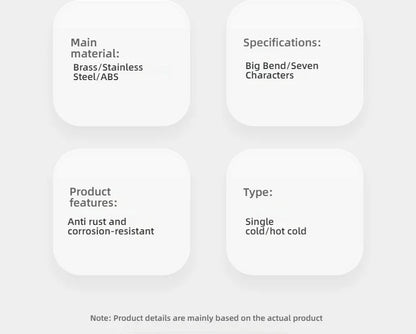 Kitchen Hot and Cold Water Faucets Household Kitchen Sink Splash Proof Sink Tap Deck Mounted Sprayer Taps