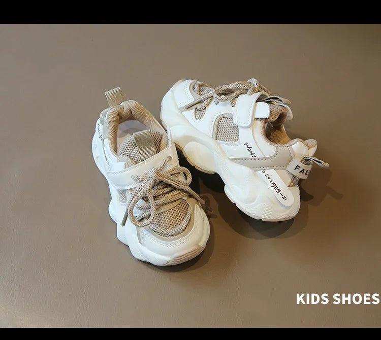 Girl Child Sport Shoe 2024 Spring Mesh Breathable Toddlers School Running Sneakers Fashion Non-slip Kids Boys Basketball Shoes