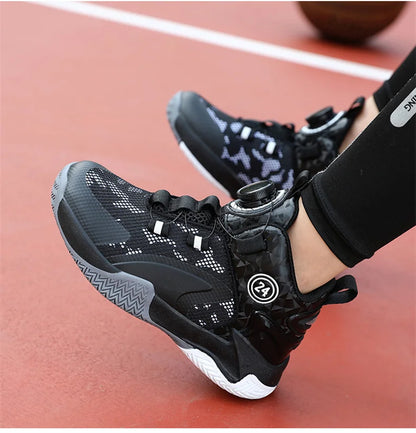 Kids Basketball Shoes Boys Sneakers Non-slip Child Trainer Basket Shoes Outdoor Children Sport Shoes