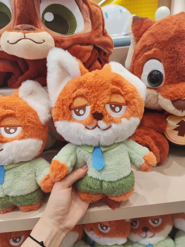 MINISO Disney Zootopia Judy Niki Changeable Sitting Posture Plush Toy Stuffed Animal Movie TV Theme Collectible Figure.