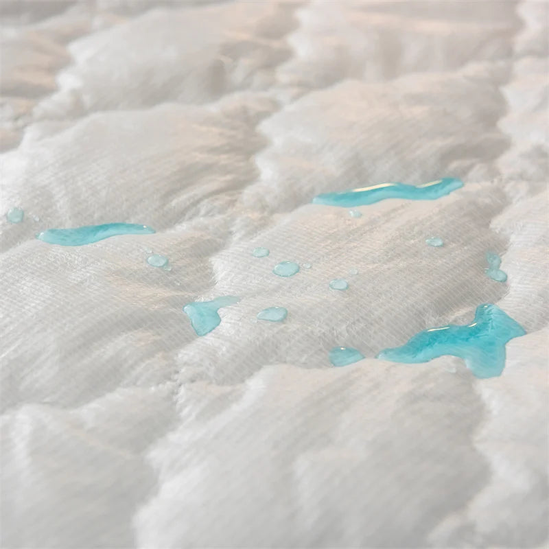 Home Mattress Cover Waterproof Thickened Quilted Waterproof Bed Cover Breathable Mattress Protector Fitted Sheet No Pillowcases.