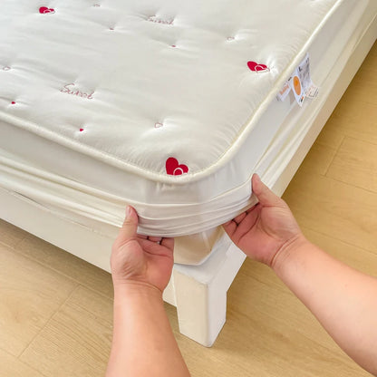 Thicken Bedspread Elastic Bed Cover Simple Style Bed Linen Queen/King Size Mattress Covers 매트리스 커버	 (No Pillowcase).