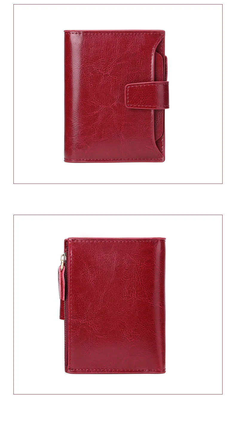 2024 New Short Women Wallets Genuine Leather Zipper Coin Pocket Women Purse Name Engraved Quality Card Holder Kpop Female Wallet.