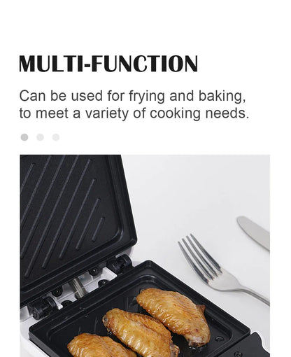 Sandwich machine breakfast machine household light food machine frying machine multi-function heating toast pressure toaster.
