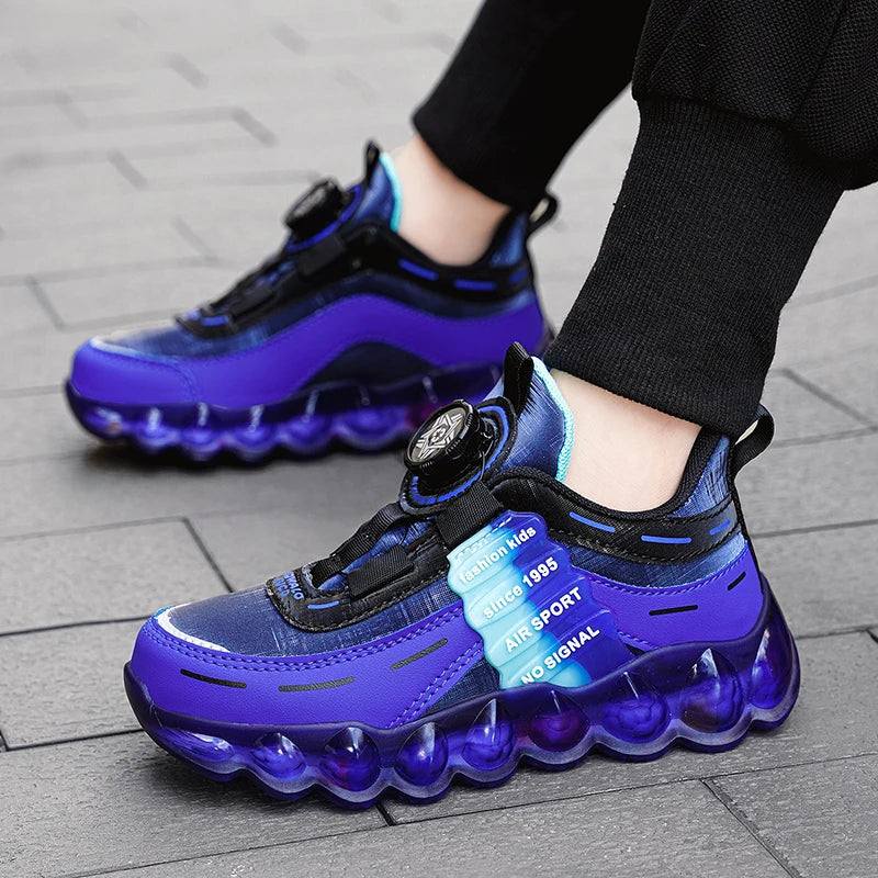 New Anti-skid Leather Kids Sneakers for 5-16Years Girls Casual Walking Footwear Non Slip Children Boys Sport Running Sneaker.