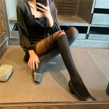 Women Stockings Solid Black Pantyhose Seamless Ultra-Thin Stocking High Elasticity Long Socks Tights