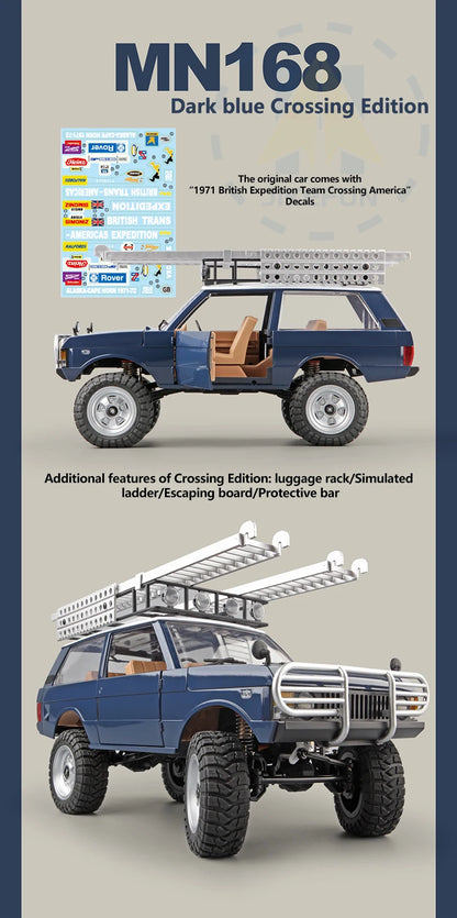 NEW 1/12 MN168 Rc Car MN Model 4WD Remote Control Crawler Off Road Vehicle Electric Climbing Car Toys for Children Adults