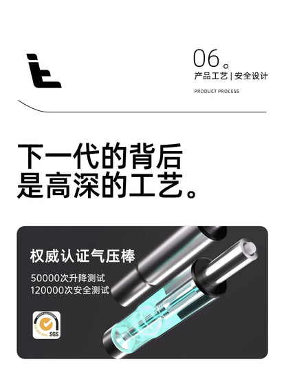 Bequemer ergonomischer Stuhl, drehbare Fußstütze, Räder, luxuriöser Ästhetikstuhl, Executive-Design, moderne Silla-Gamer-Möbel für Erwachsene