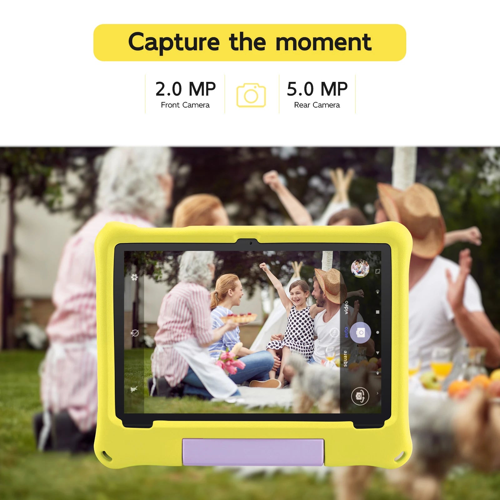 ANRY 10.1 inch Kids Android 15 Tablet 8GB (4+4GB) RAM 64GB ROM 5000Mah Octa-core 5G Wifi Children's Learning Educational Tablets.