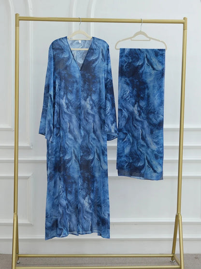 Muslim Women Fashion Dubai Abaya luxury Print Hijab Dress Kimono Cardigan Kaftan Ramadan Robe Femme African Islam Dresses Kebaya.