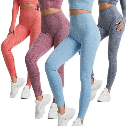 Vital Seamless Leggings Women High Waist Yoga Pants Tummy Control Workout Slim Hip Up Stretchy Leggings Booty Sport Tights.
