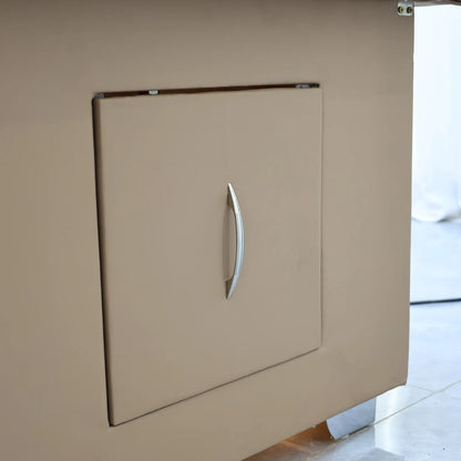 Elektrisches Lift-Shampoo-Bett, All-in-One-SPA-Salonmöbel mit Massage- und Wassercirculation, Waschbecken, Kopfbegasung und Fußbad