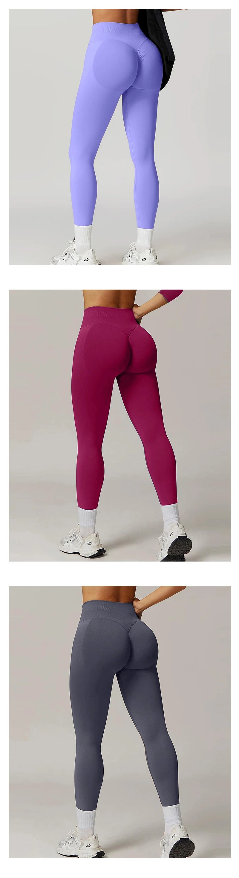 Women's High Waist Yoga Leggings Seamless High Stretchy Butt Lifting Breathable Sports Pants for Women Gym Leggings.
