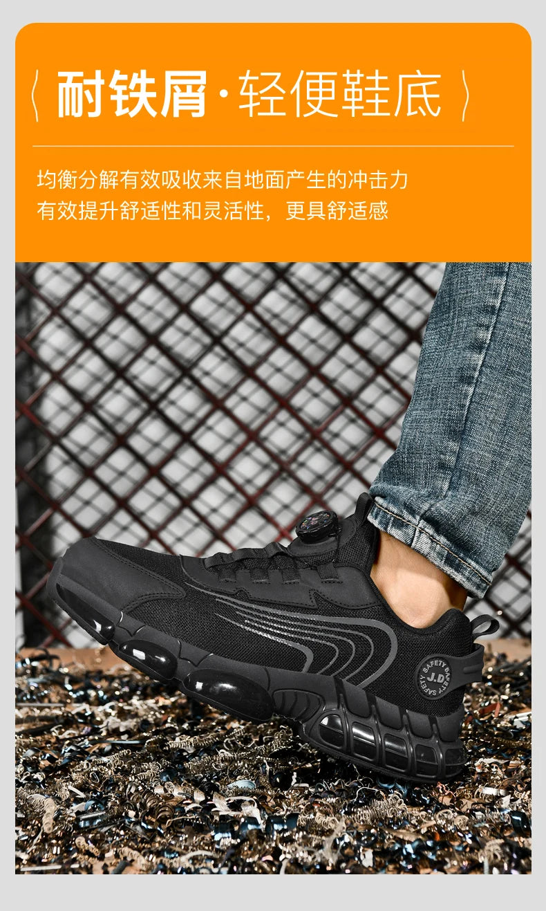 Men's Military Tactical Boots Army Boots Men Side Zipper Military Boots Men Anti-Slip Ankle Boots Work Safety Shoes Hiking Shoe