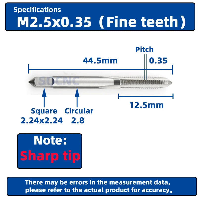 SIQICNC Rechtsgewindebohrer HSS Maschinenstecker Gewindebohrer Metrisches Gewindebohrer Bohrgewindewerkzeug M2 M3 M4 M6 M7 M8 M10 M12 M14 Handwerkzeuge