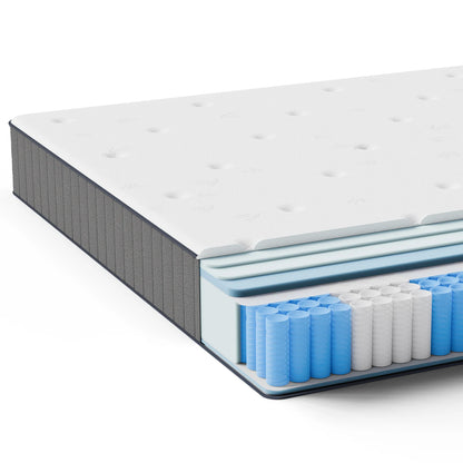 Taschenfederkernmatratze 25cm H3 - 7-Zonen mit Diatomenschaum & orthopädischem Support