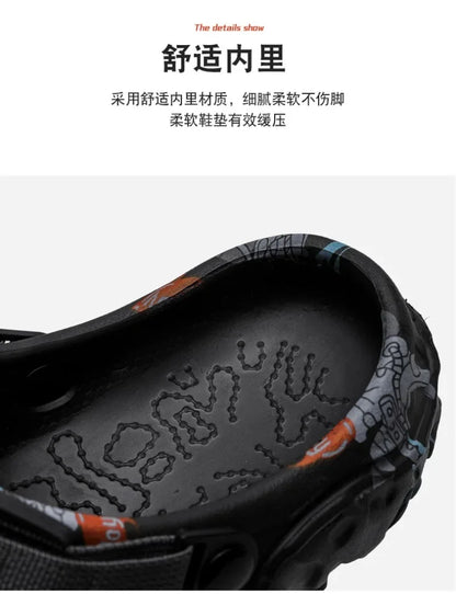 Plus Size 46 47 Men's Summer Clogs Sandals Eva Slippers Men Fashion New Flat Sandals Men Women Leisure Slides Men Casual Shoes.