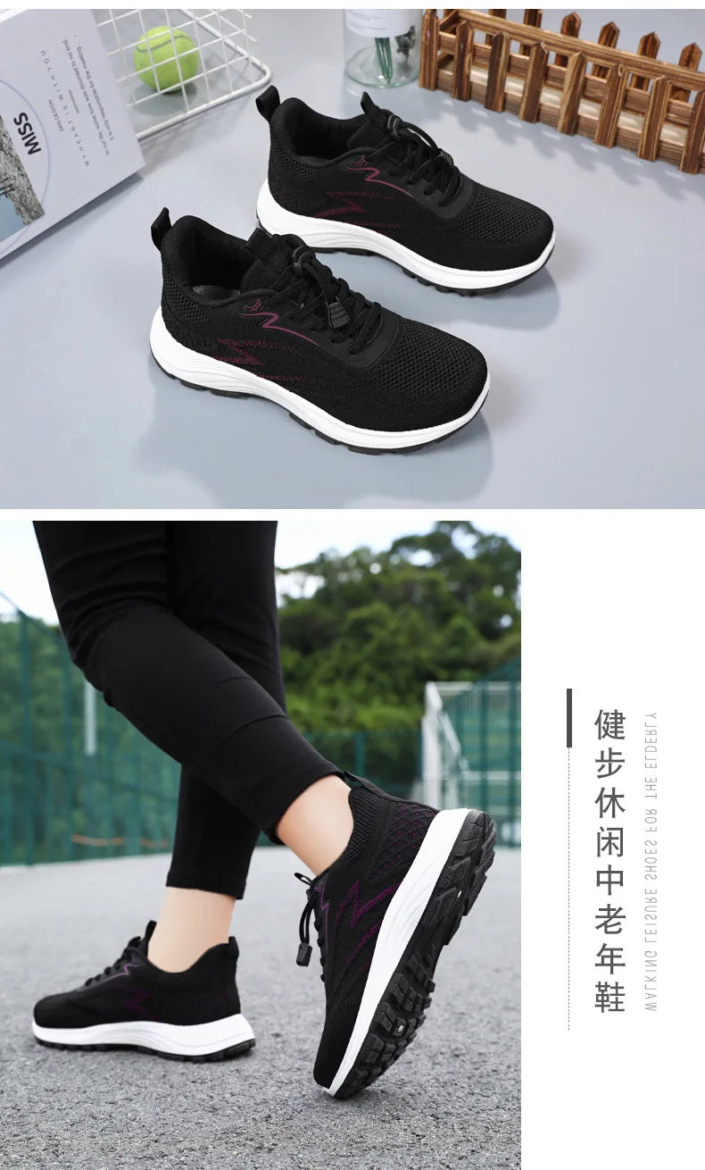 2025 Spring Women's Casual Sports Shoes Breathable and Comfortable Outdoor High Quality Single Shoes Trendy Women's Shoes