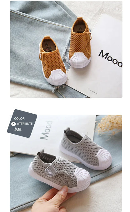Children Casual Shoes Kids Sneakers for Toddlers Boys Girls Air Mesh Breathable Classic 2025 Spring Autumn Skate Shoes Anti-kick.