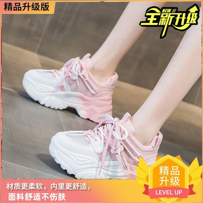 Women's Shoes Casual Shoes Spring Sneakers Platform Woman-shoes Tennis Female Fashion Thick Sole 2024 Roses Trainers Increased I.