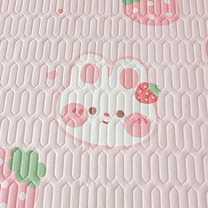 Cartoon Cute Pattern Cooling Fitted Sheet Single Natural latex fabric Soft cushion for Bedding Slow rebound Non-Slip Mattress.